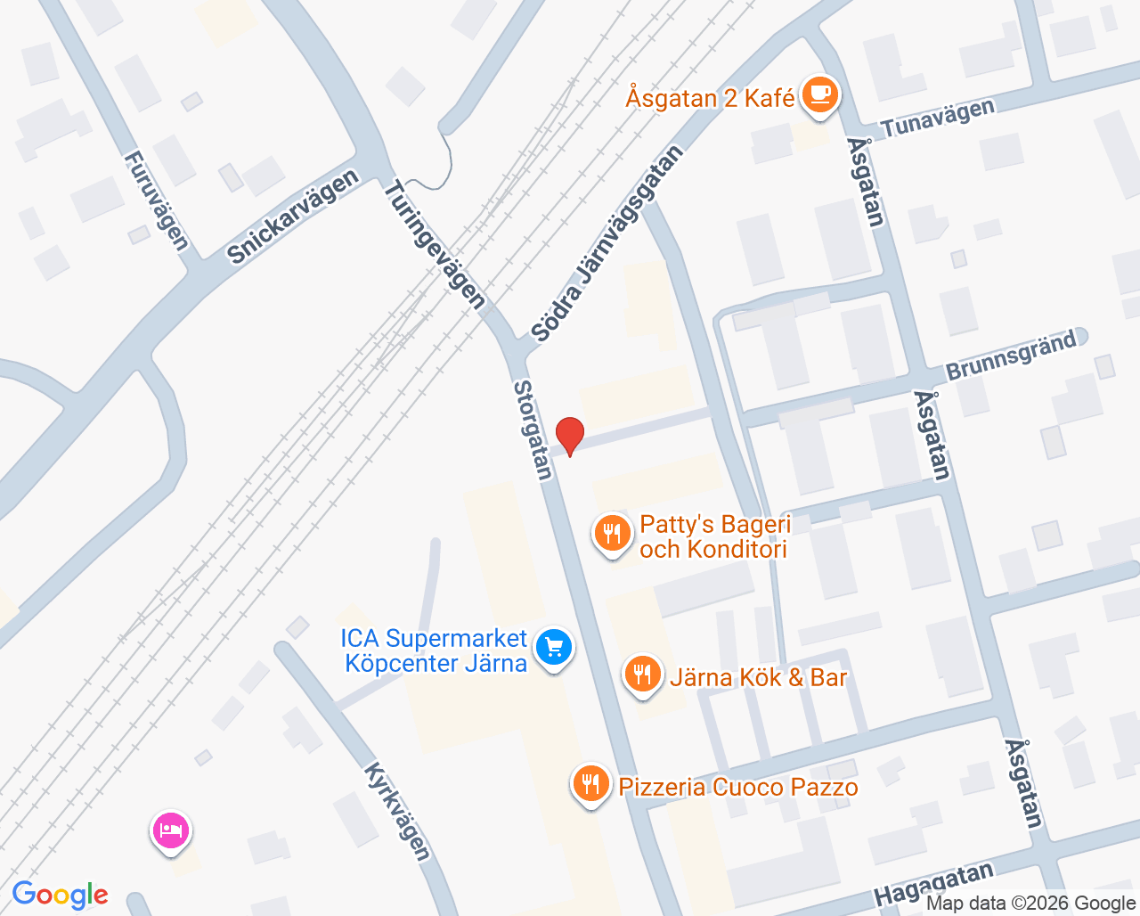 Karta till Distriktstandvården Järna