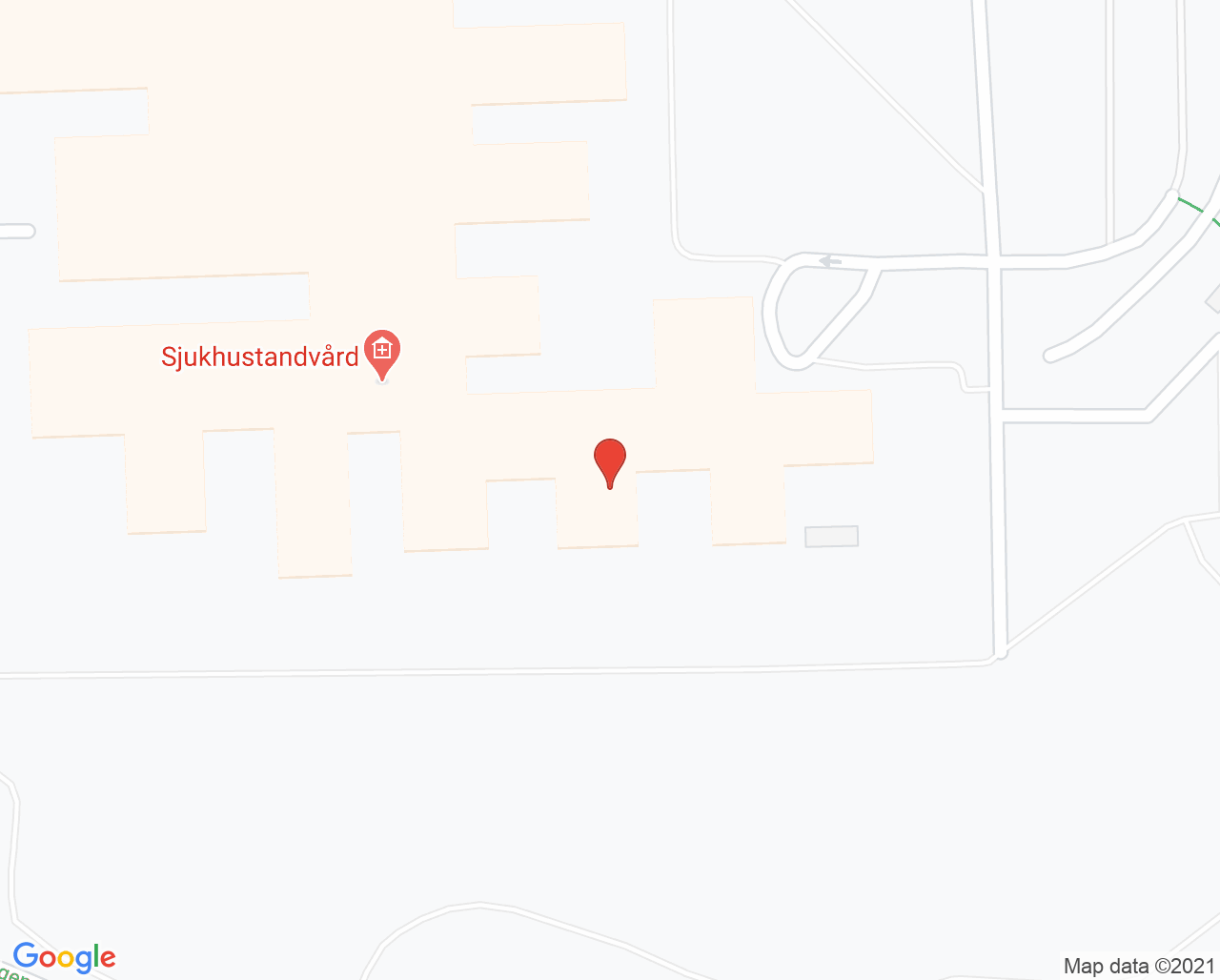 Karta till Barn- och ungdomsavdelning 44 Sundsvall