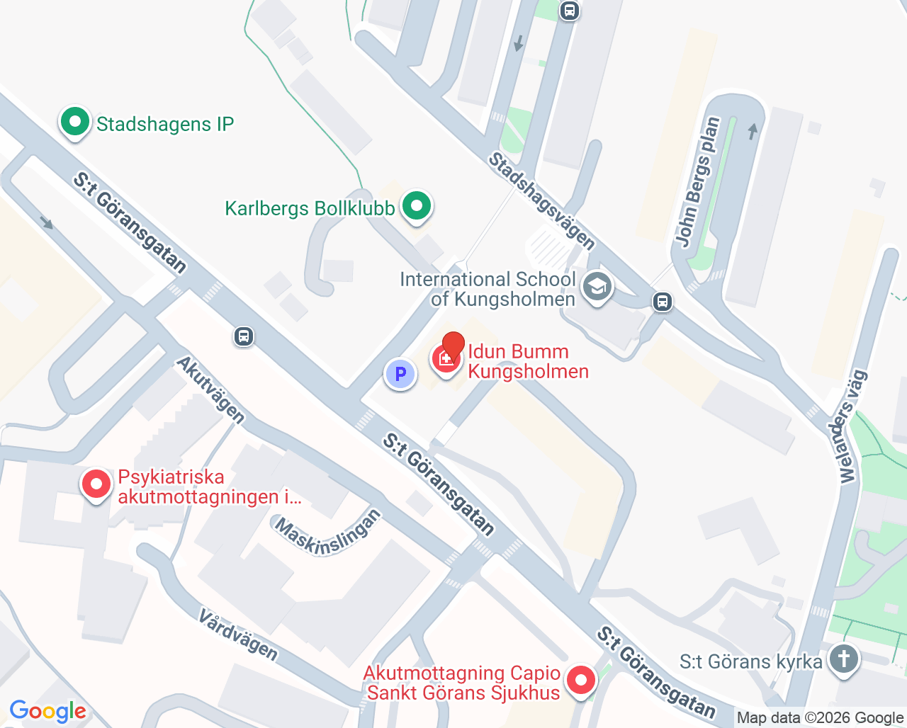 Karta till Evidentia Psykologi