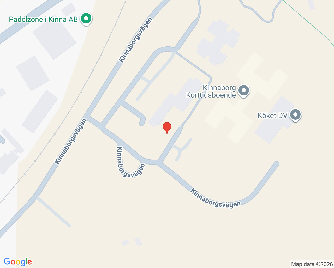Karta till Närhälsan Kinna barnavårdscentral, Kinna