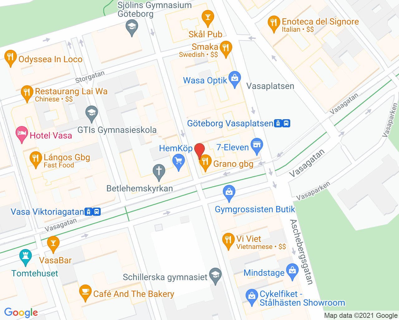 Karta till Smile Göteborg Ett4