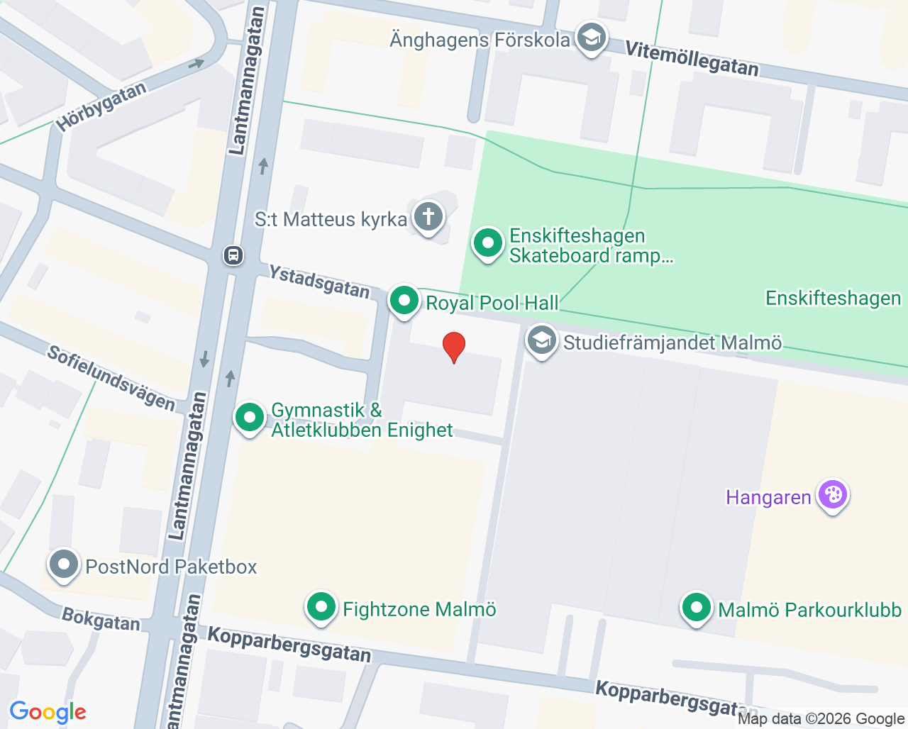 Karta till Vårdcentralen Lunden