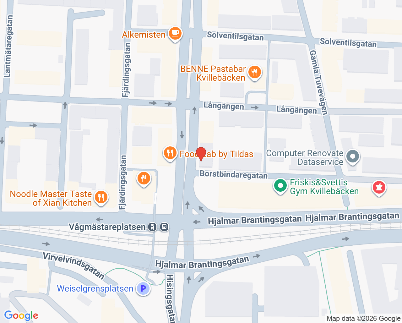 Karta till Dr V Tandklinik