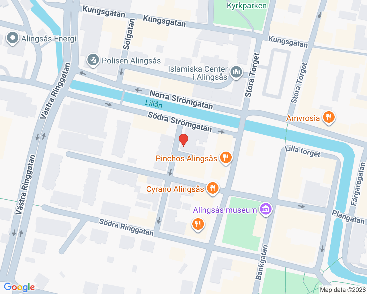 Karta till Alingsås Leende tandvård & estetik center