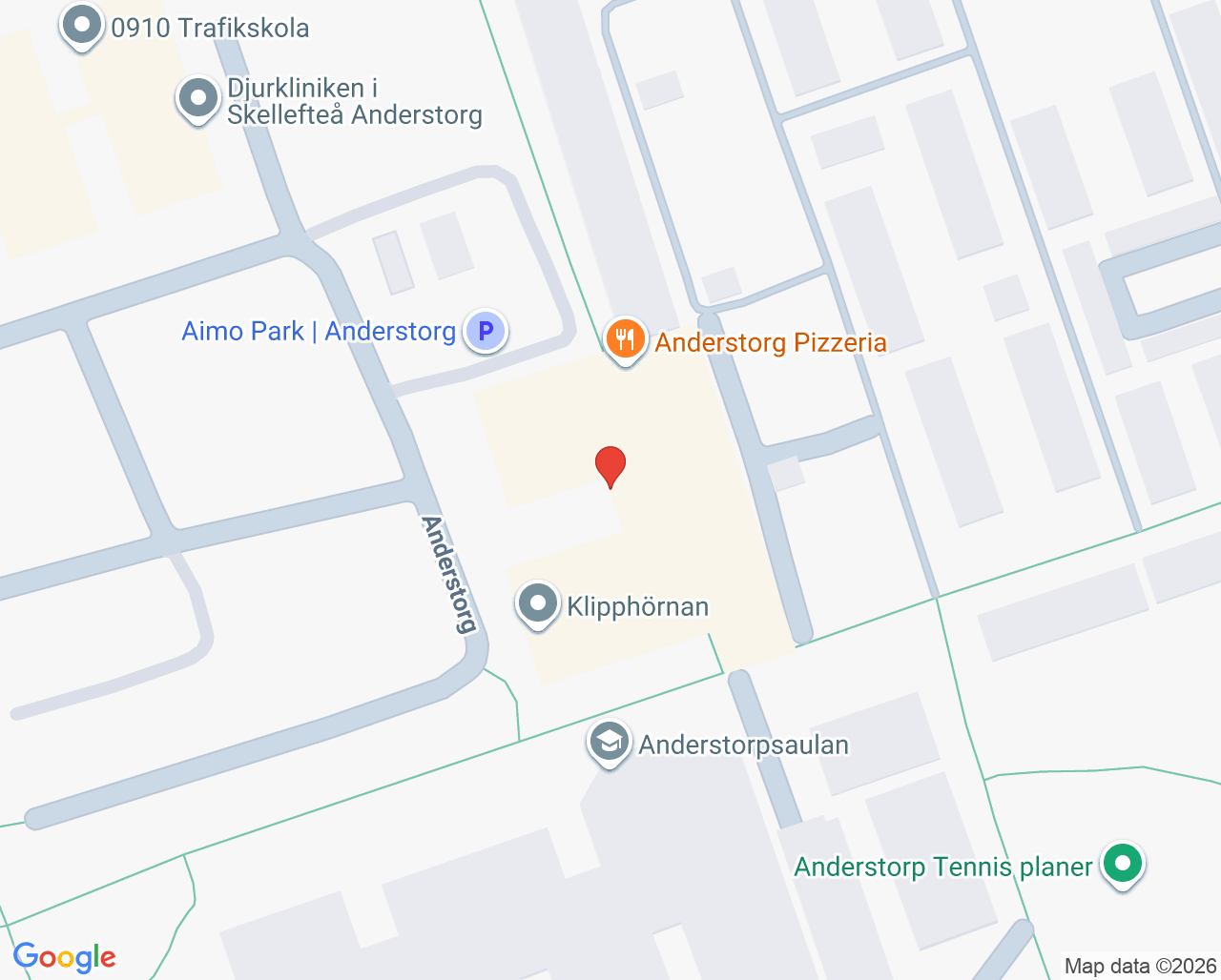 Karta till Folktandvården Anderstorp