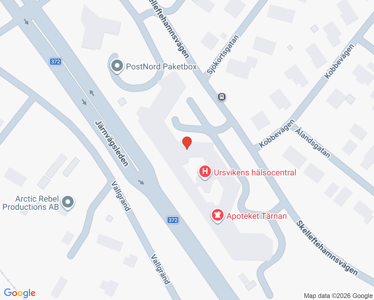 Karta till Folktandvården Ursviken