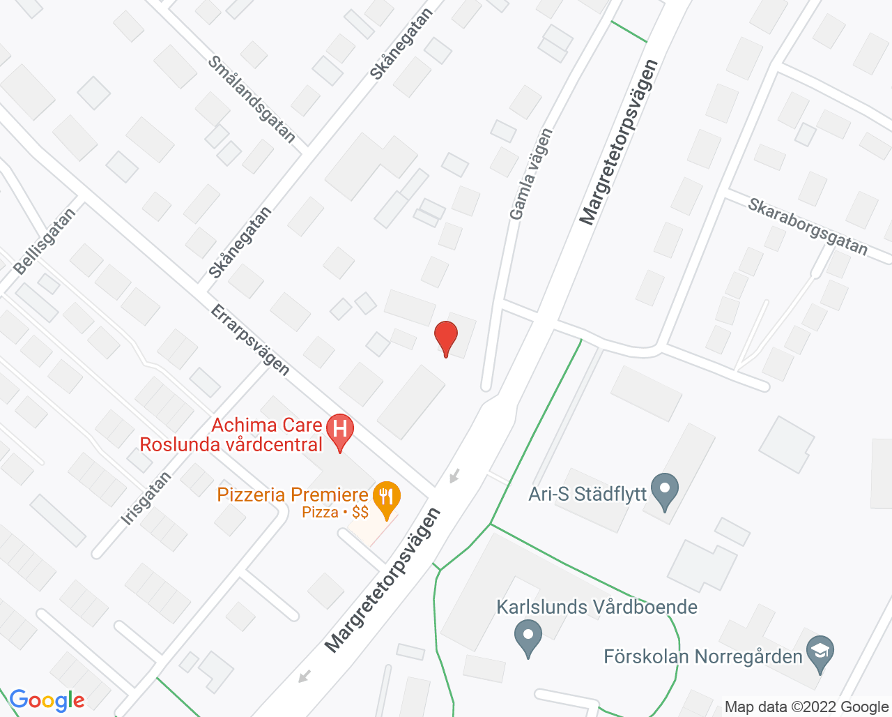 Karta till Lönwe Bo, Ängelholm