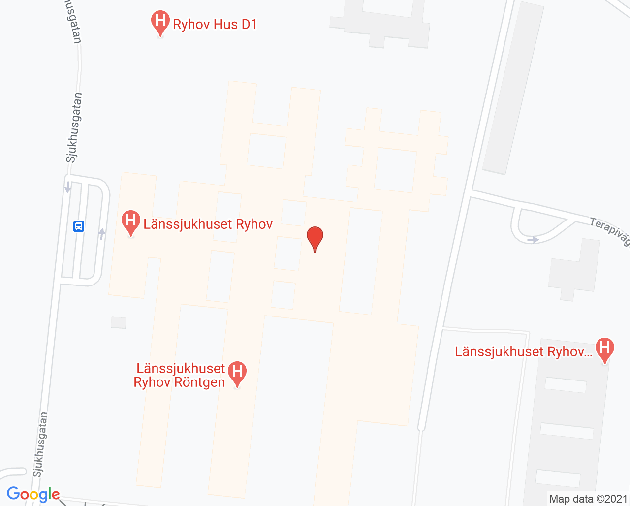 Karta till Onkologisk vårdenhet Länssjukhuset Ryhov