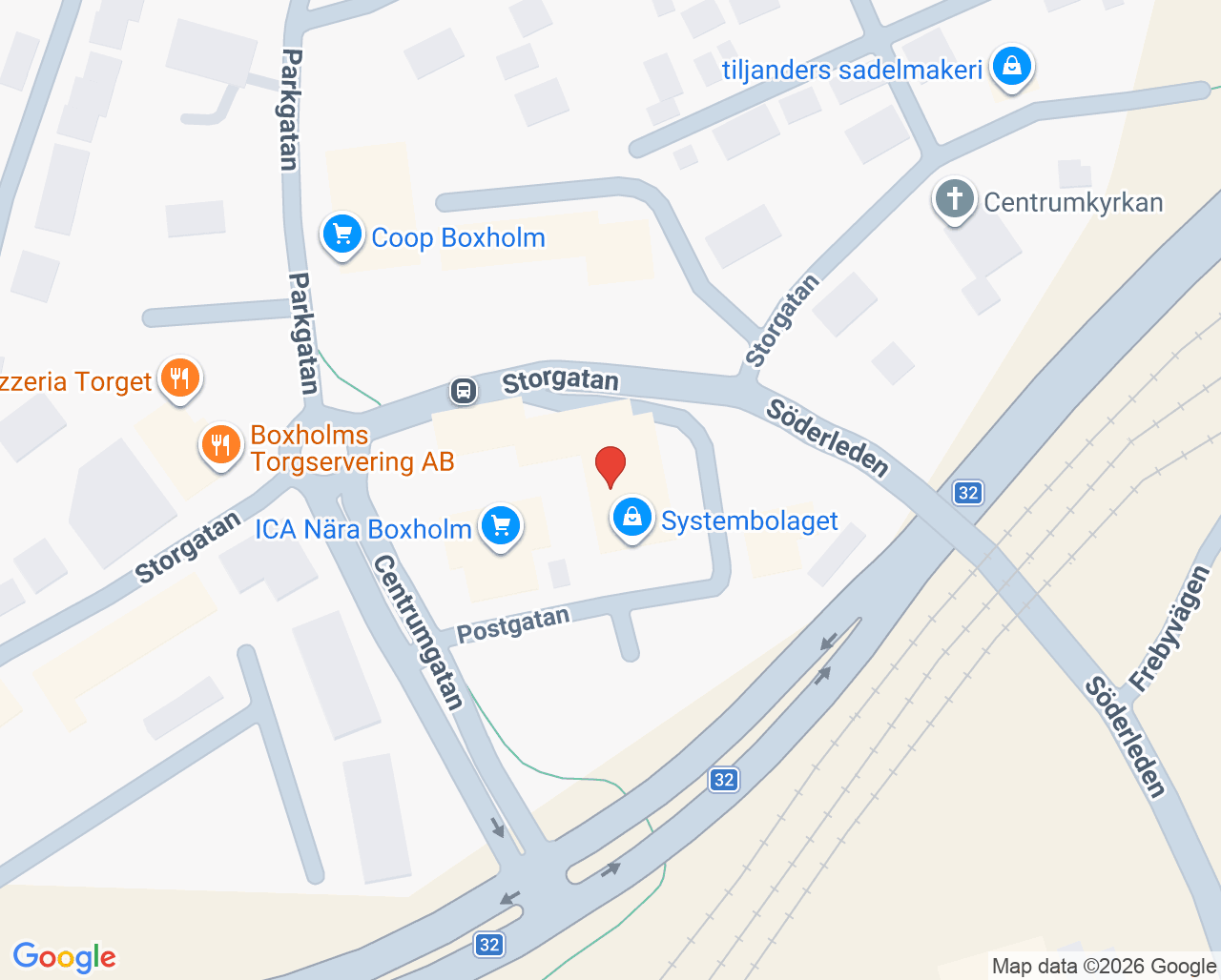 Karta till Folktandvården Boxholm