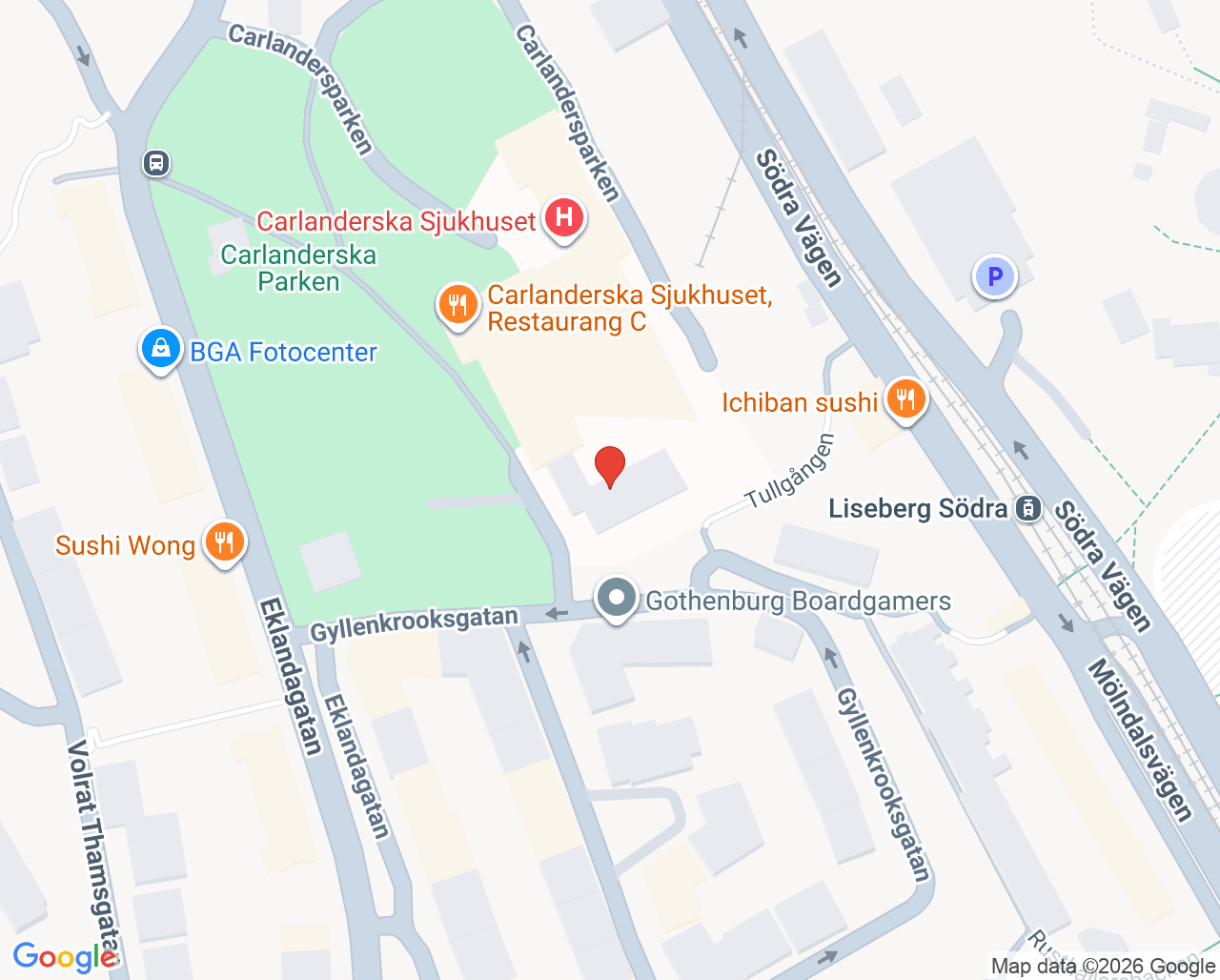 Karta till Mentis Psykiatri