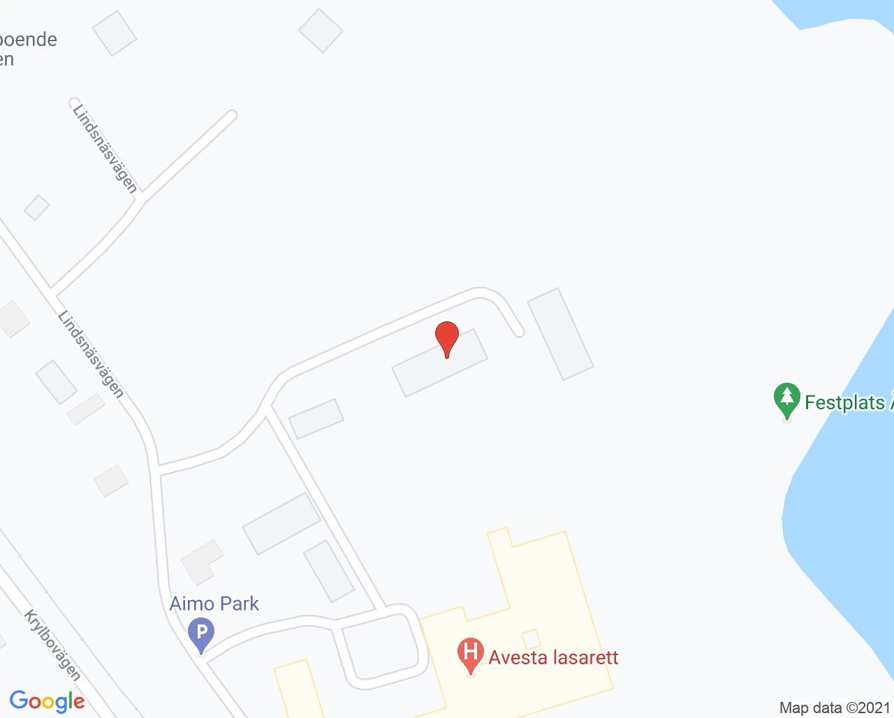 Karta till Familjecentral Avesta