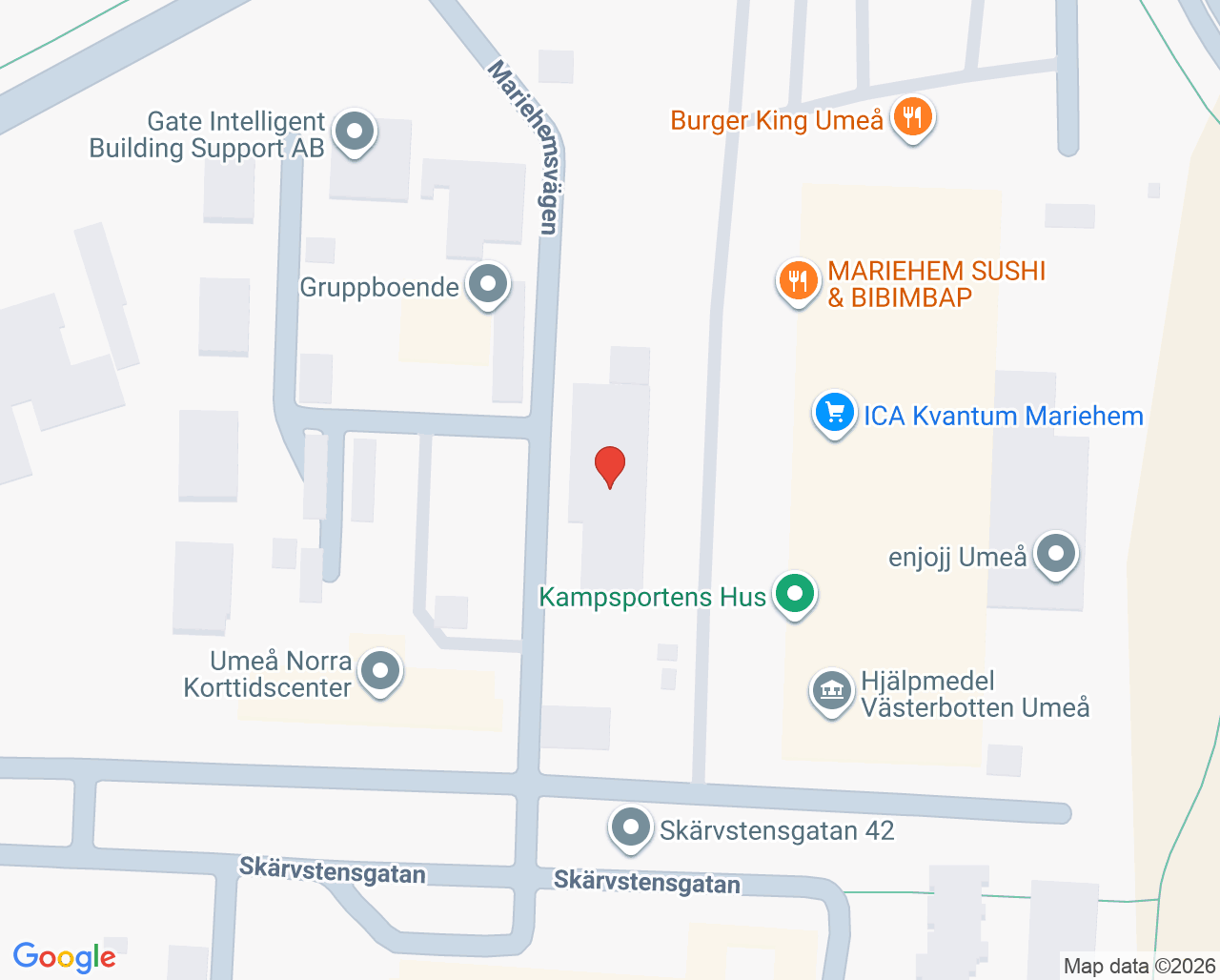 Karta till Tolkcentral