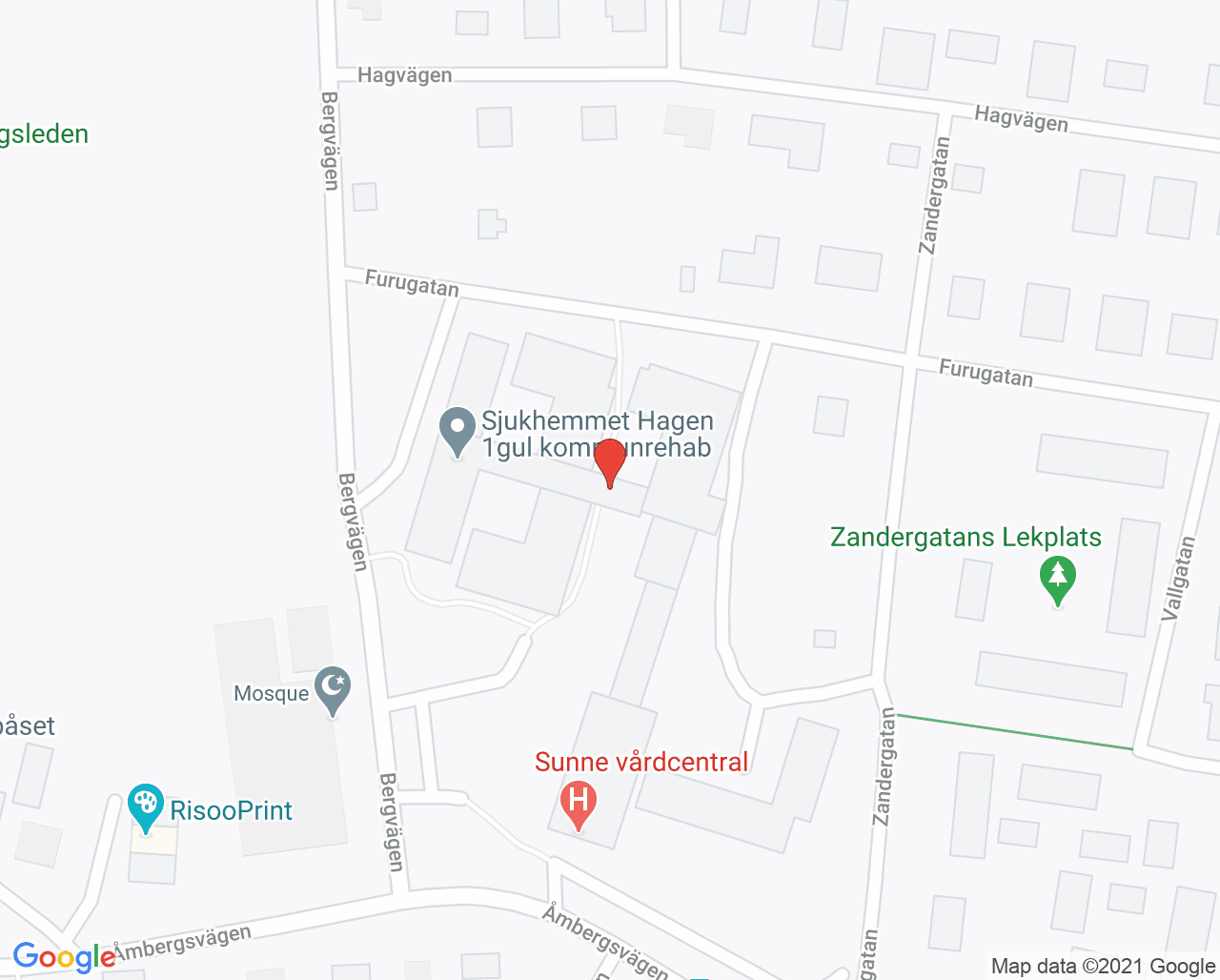 Karta till Provtagning vårdcentralen Sunne