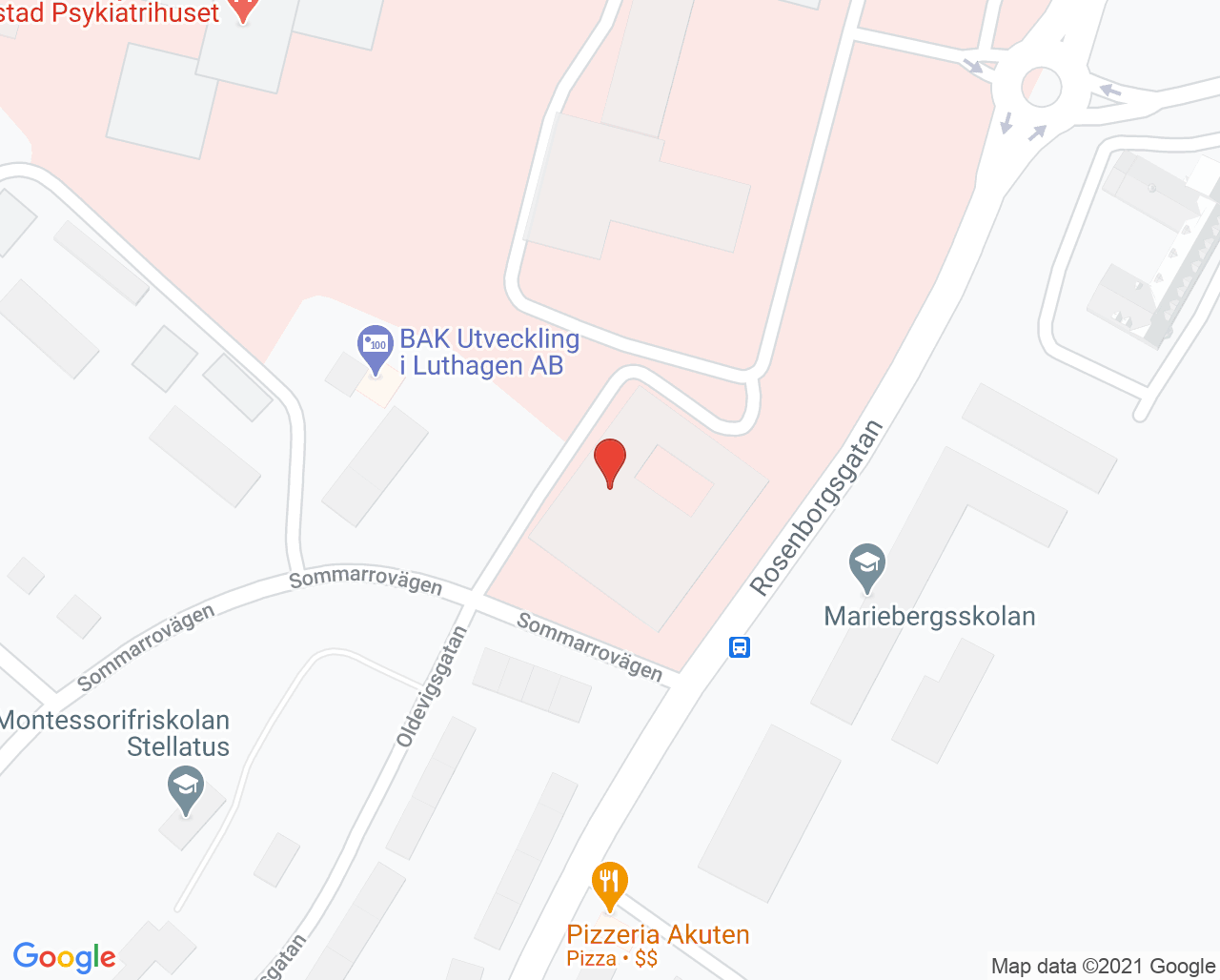 Karta till Barnhjälpmedelscentralen
