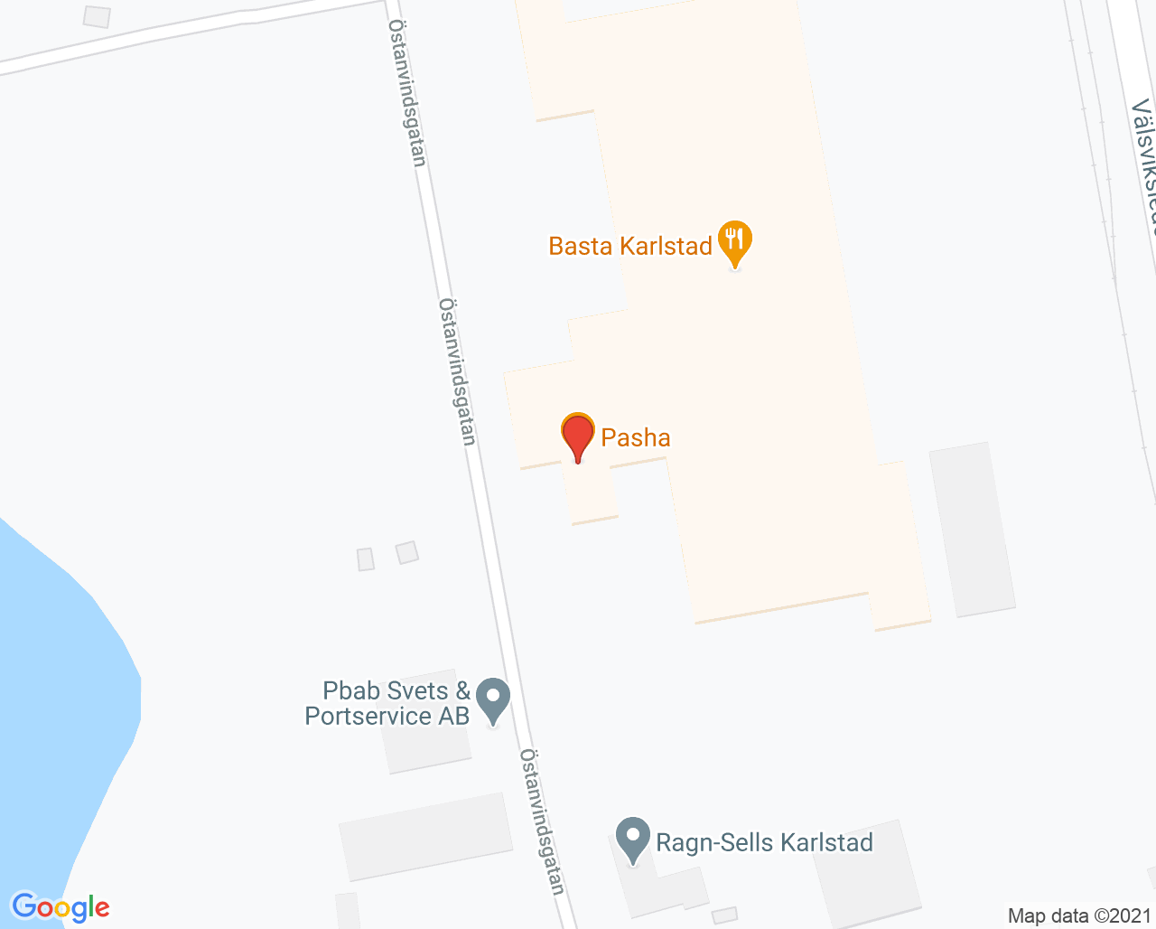 Karta till Hjälpmedelsservice, Karlstad