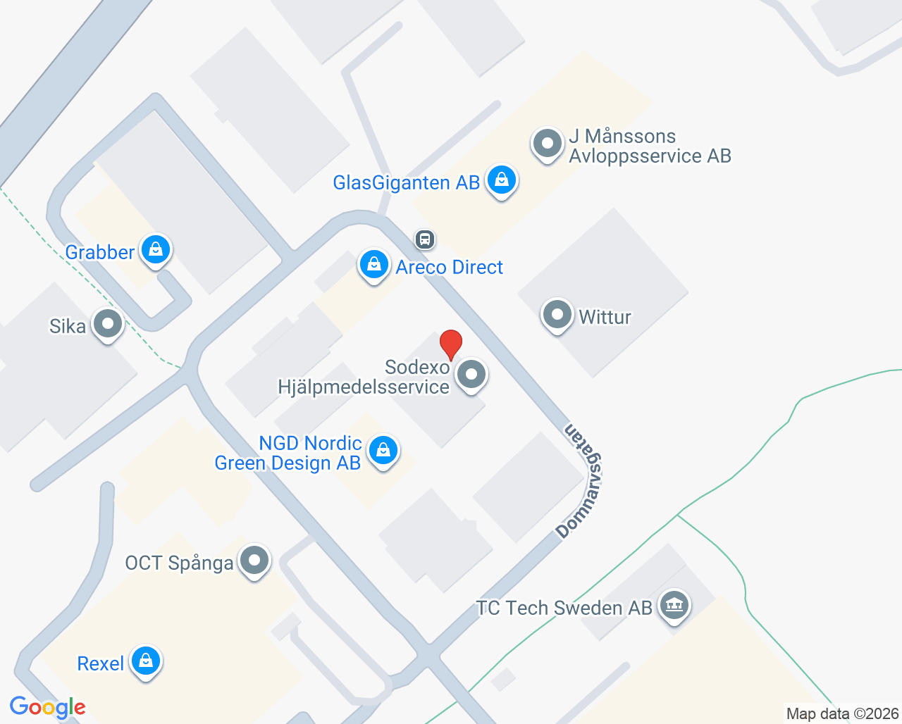 Karta till Sodexo hjälpmedelsservice