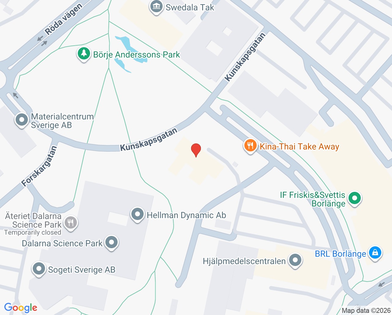 Karta till Ungdomsmottagning Gagnef