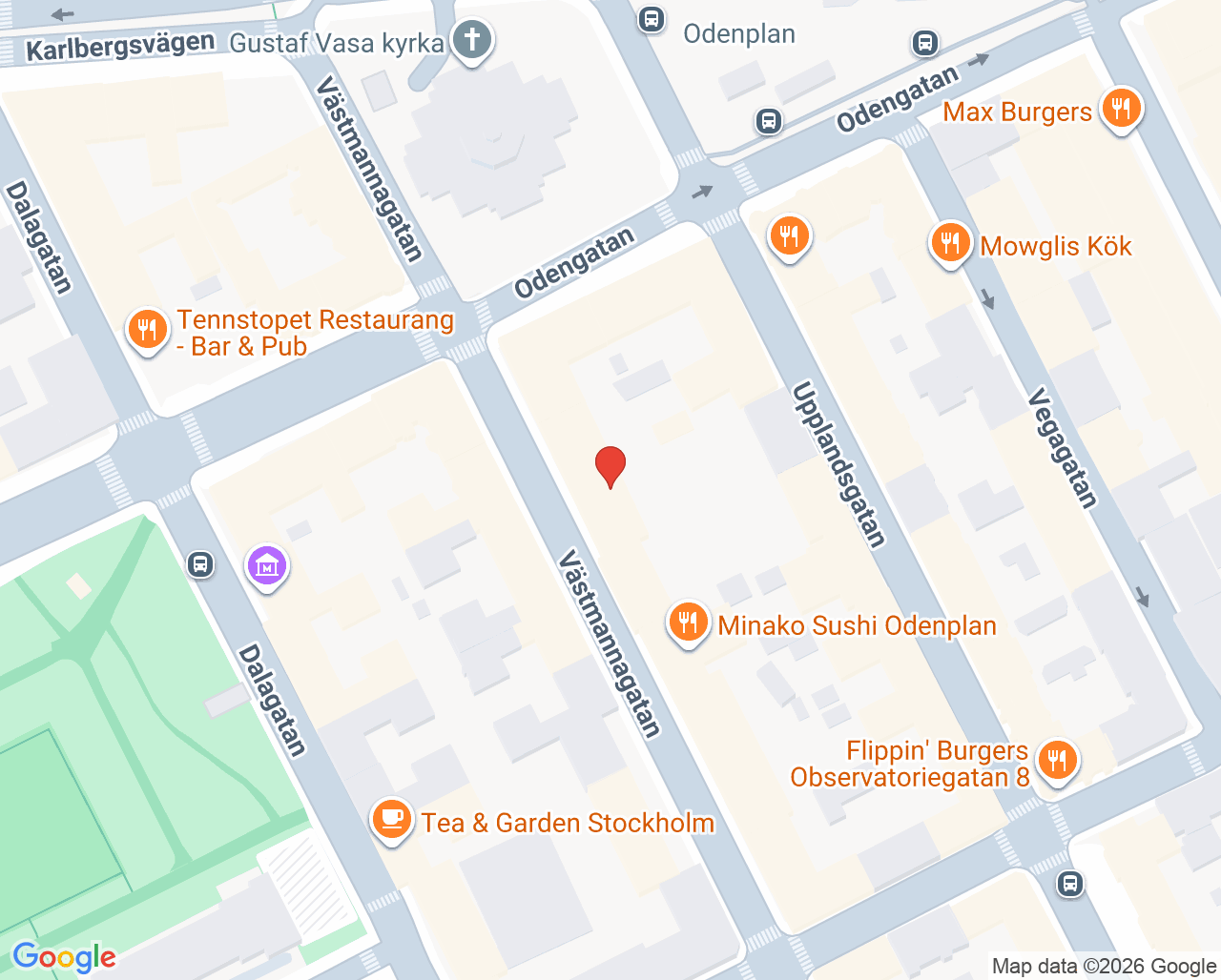 Karta till Ocavis Ögonklinik