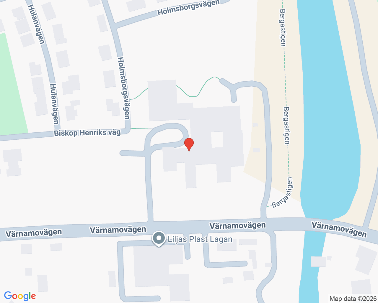 Karta till Lagan primärvårdsrehab, Lagan