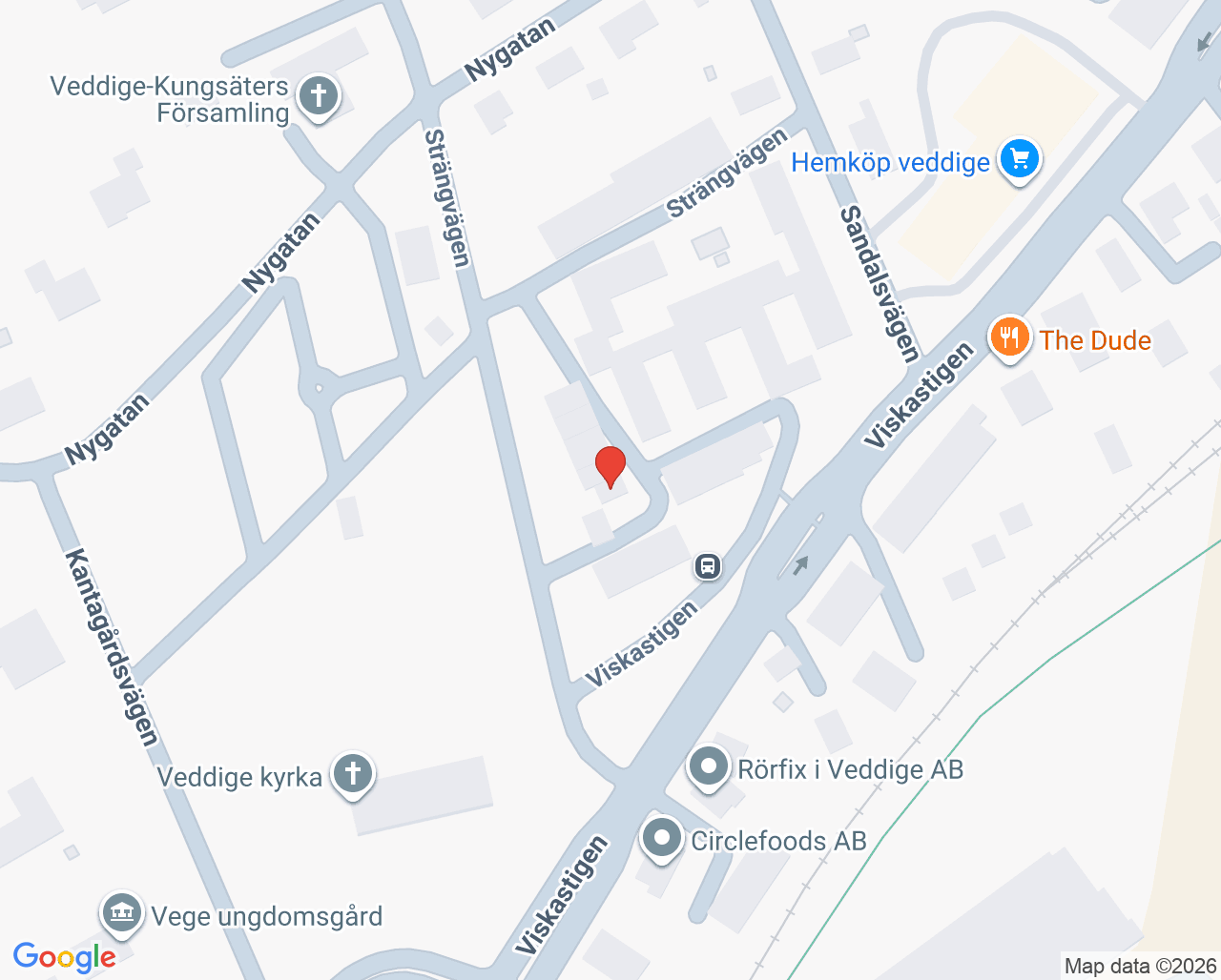 Karta till Videbo, Veddige