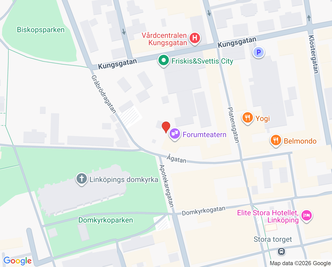 Karta till Tandläkare Patric Renström AB, Linköping