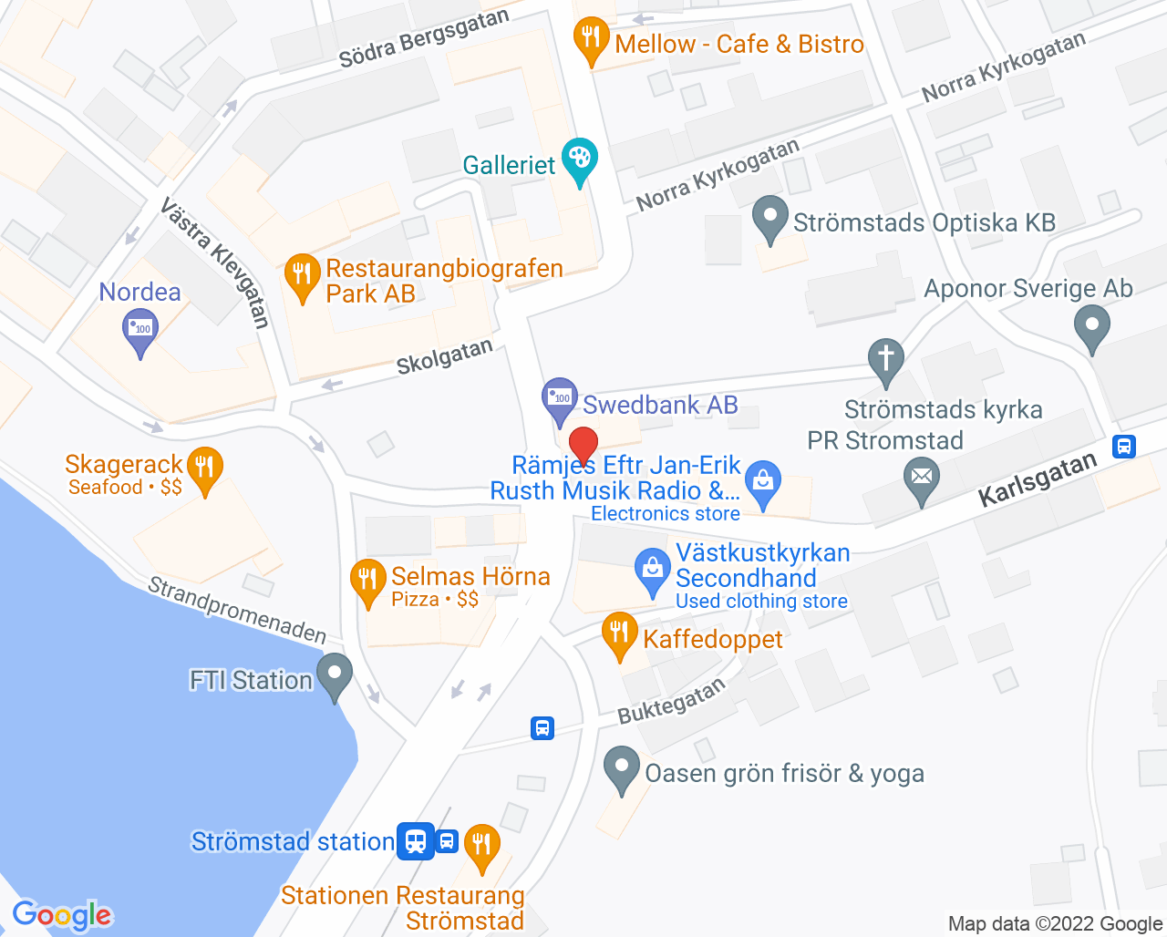 Karta till Oris Dental Strömstad