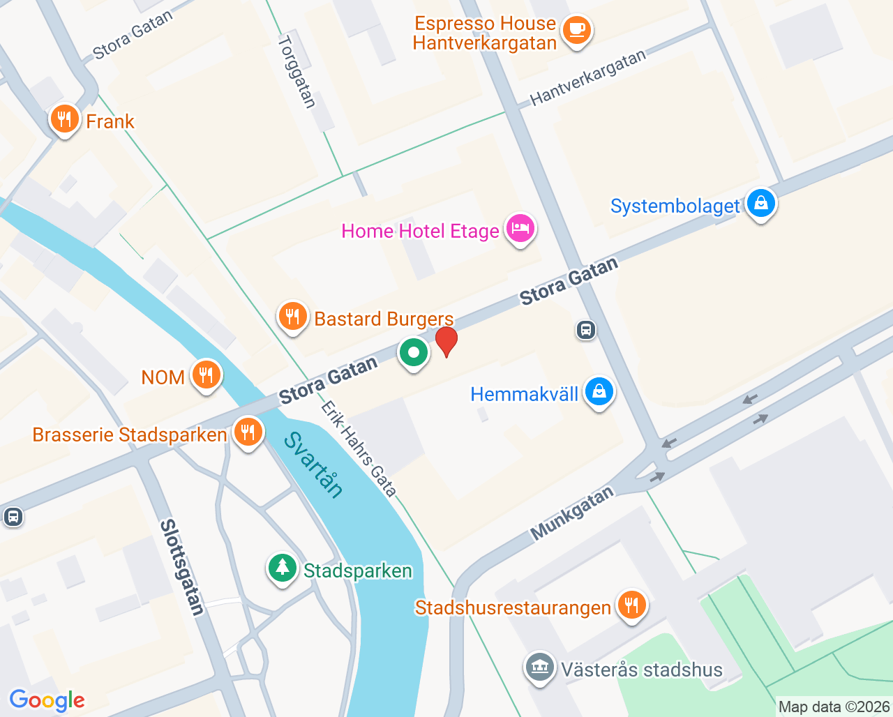 Karta till Citypraktiken Distriktssköterskemottagning, Västerås
