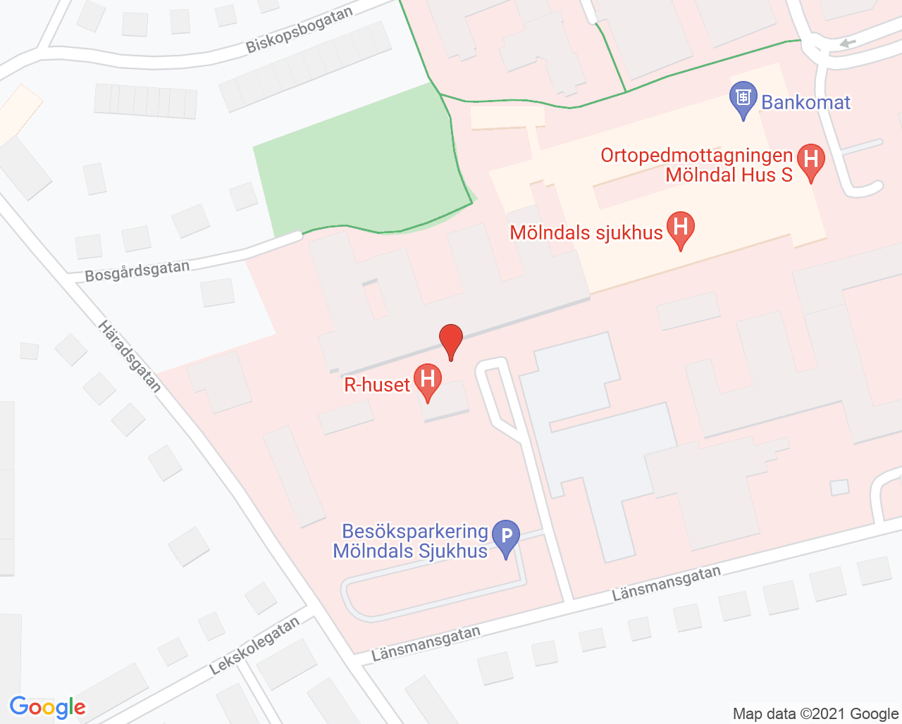 Karta till Neurologopedisk mottagning Mölndal, Mölndal