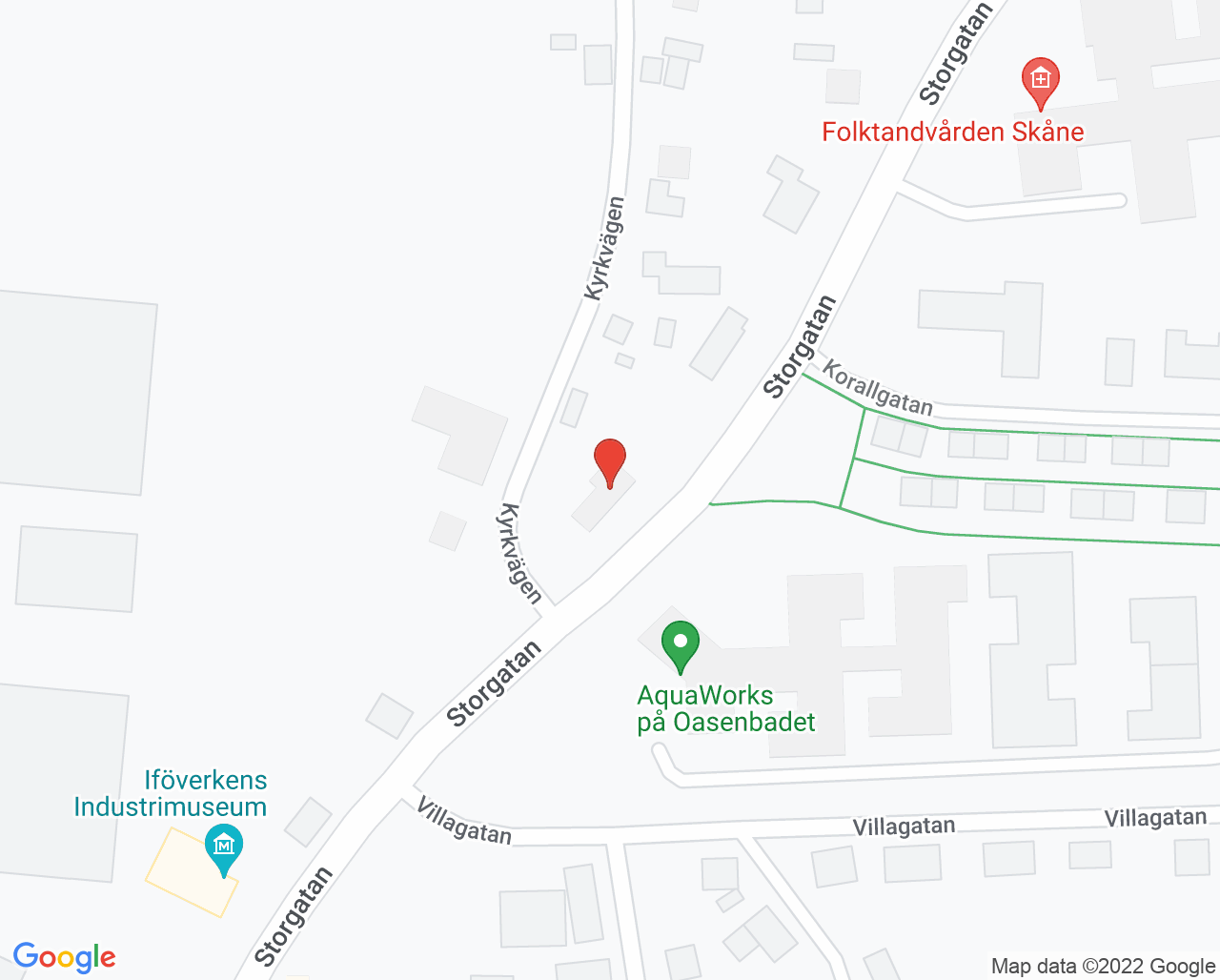 Karta till Tandvårdshuset Bromölla, Bromölla