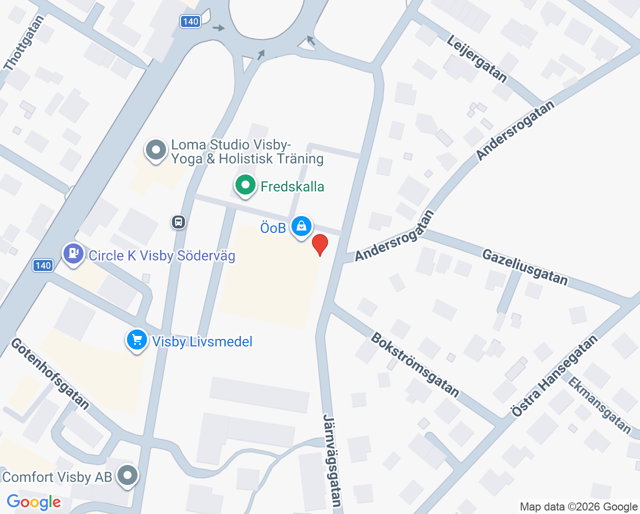 Karta till Limbra Visby
