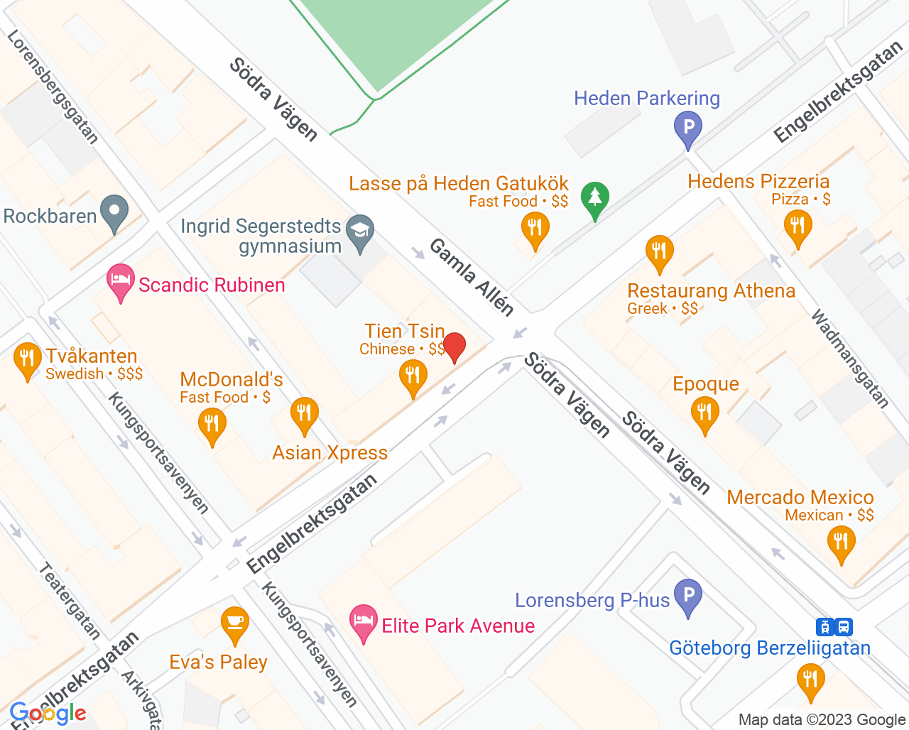 Karta till Apoteket Biet/Doktor24, Göteborg