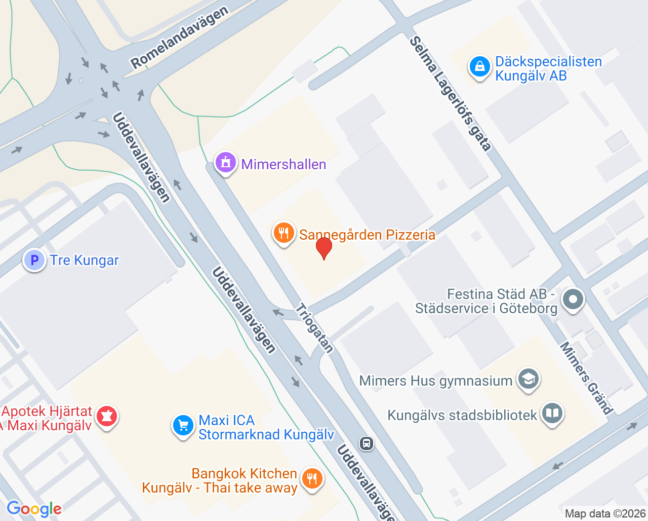 Karta till Centrumpraktiken, Kungälv