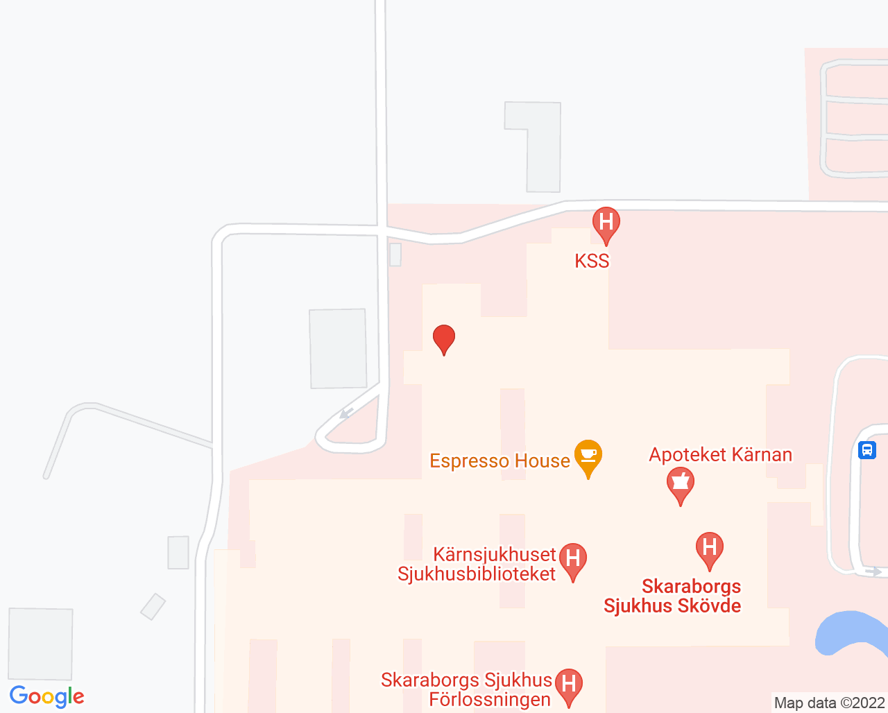 Karta till Kognitiv mottagning och äldrepsykiatri, Skövde