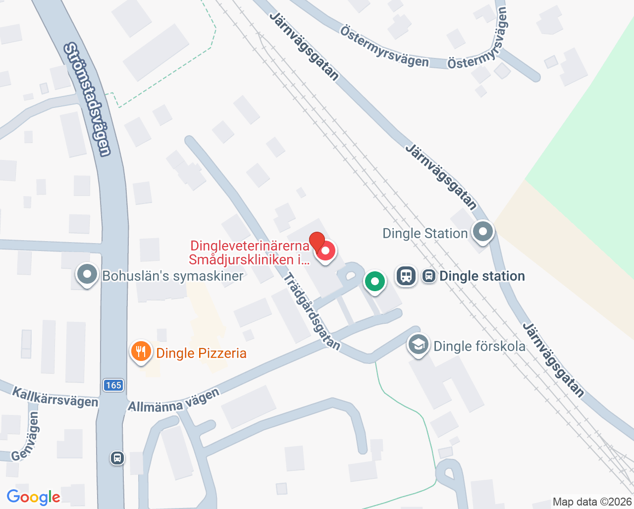 Karta till Dingletandläkarna