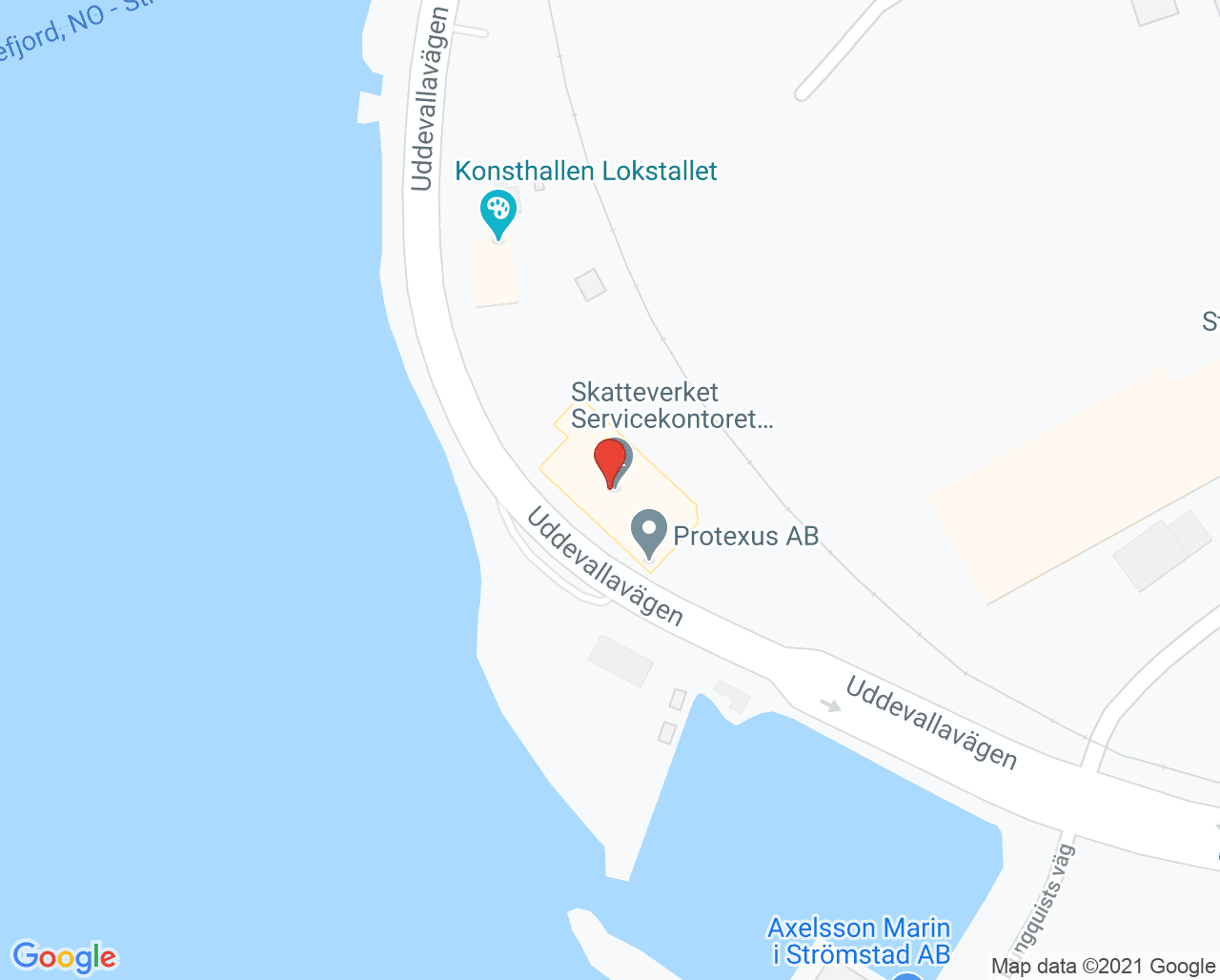 Karta till BVC Vårdcentralen Bohuslinden, Strömstad