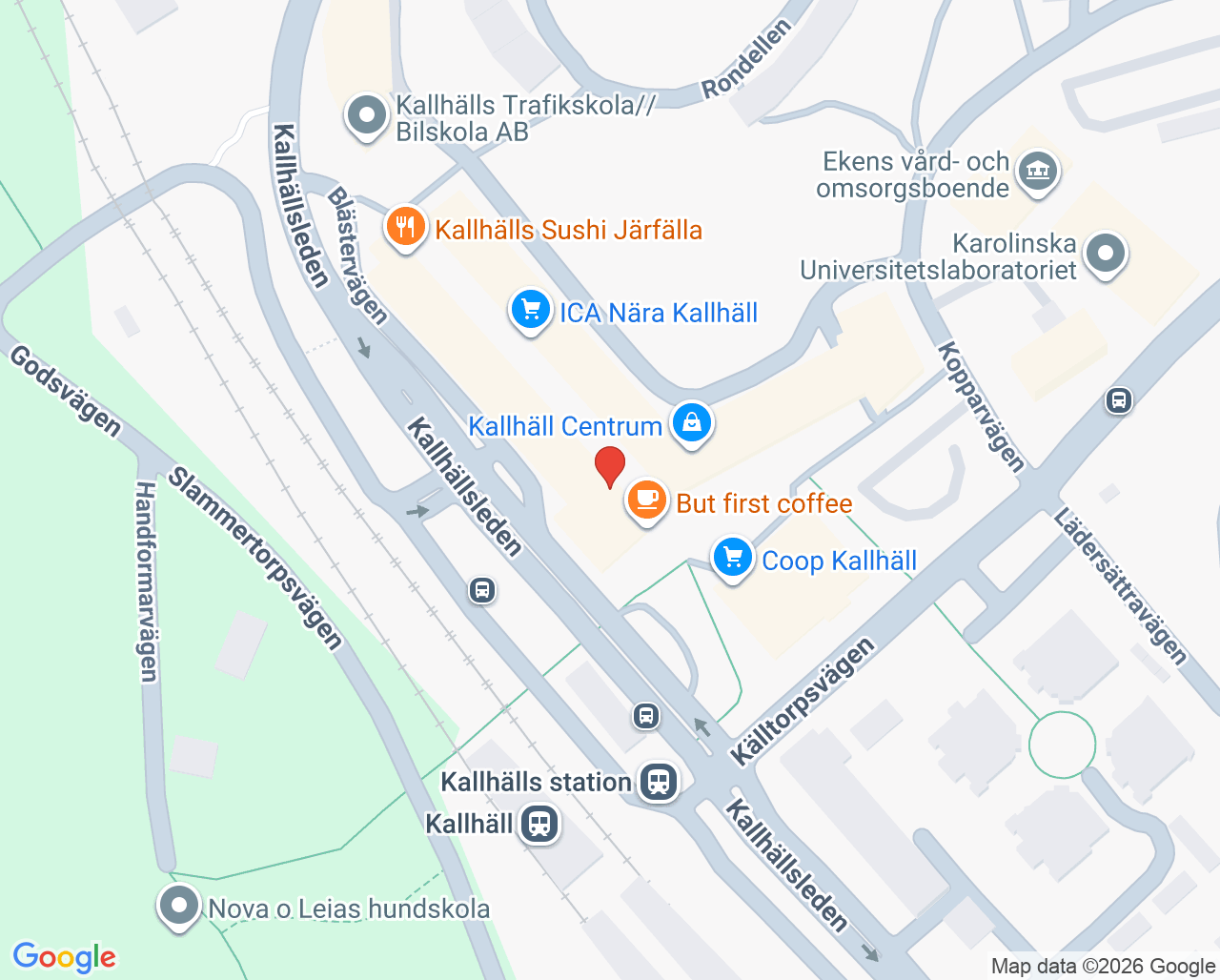 Karta till Distriktstandvården Kallhäll