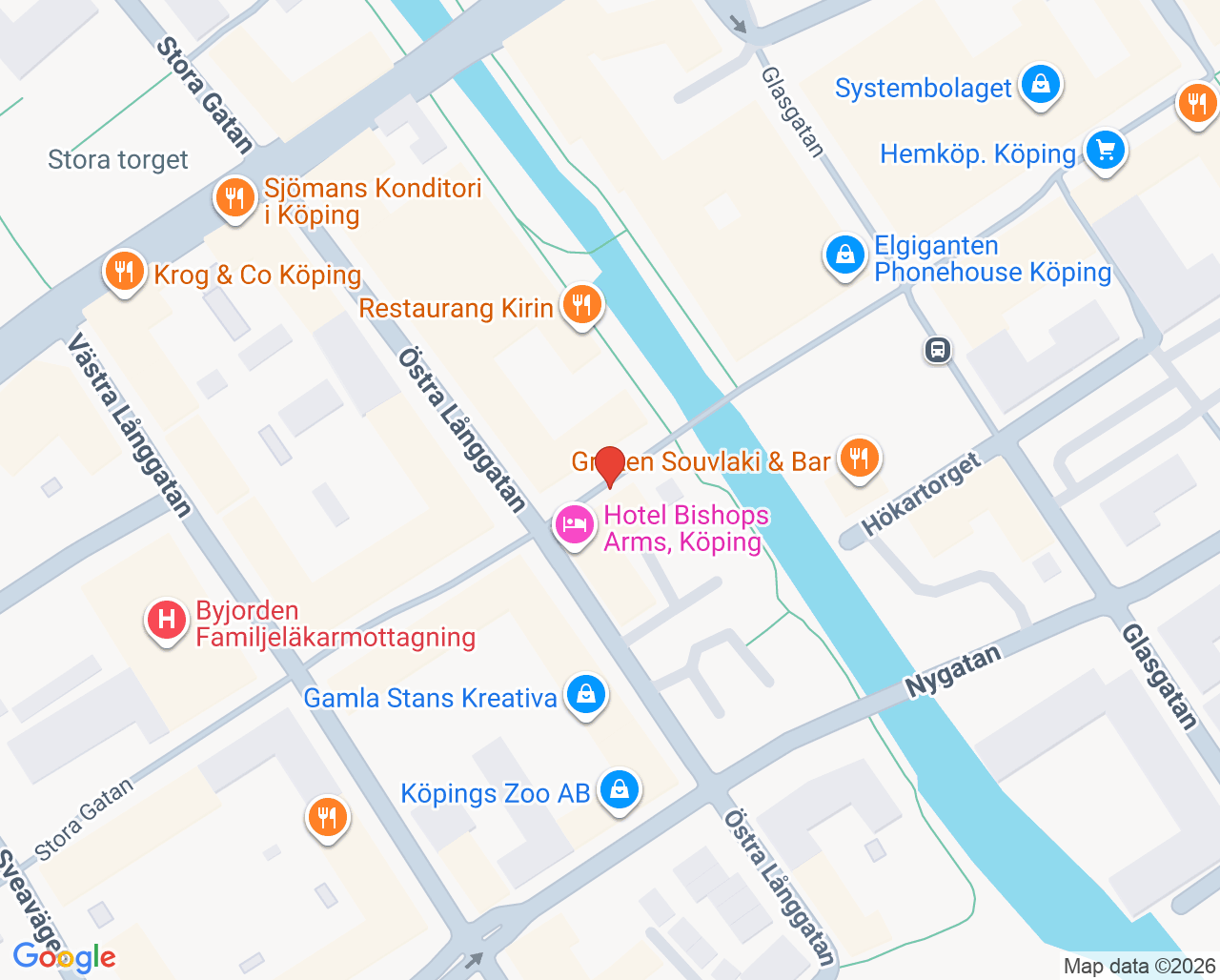 Karta till Tandvårdscentrum i Köping