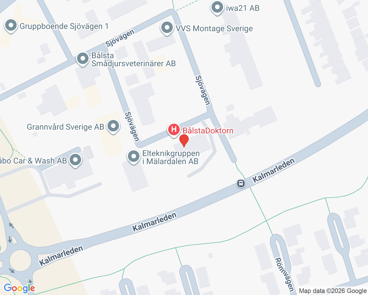 Karta till Distriktssköterska BålstaDoktorn, Bålsta