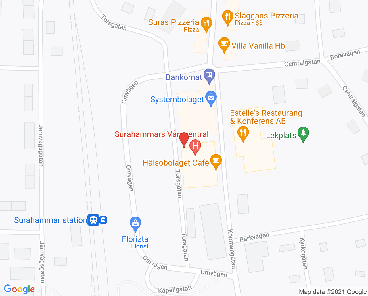Karta till Surahammars Hälsobolag AB