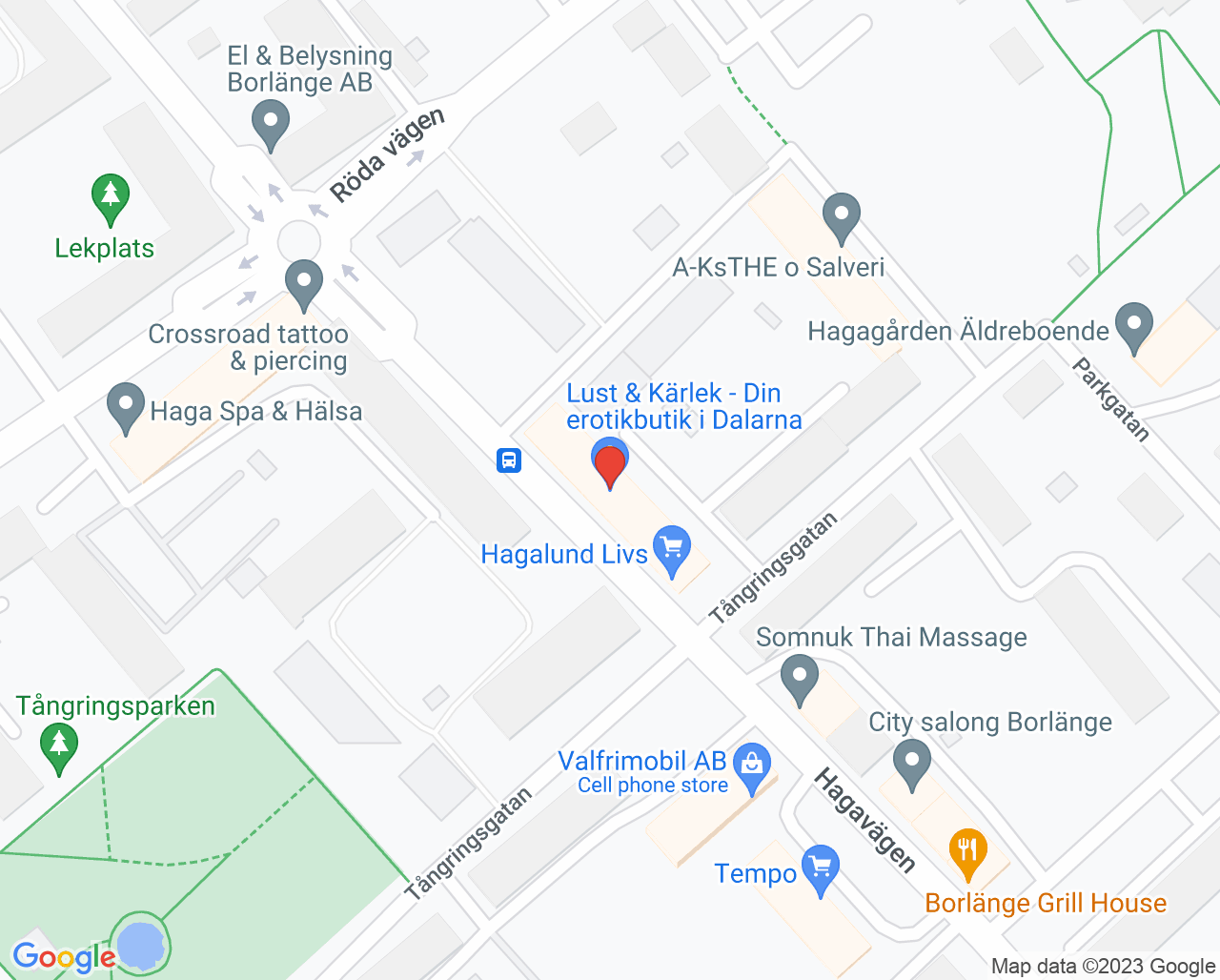 Karta till Vital Borlänge
