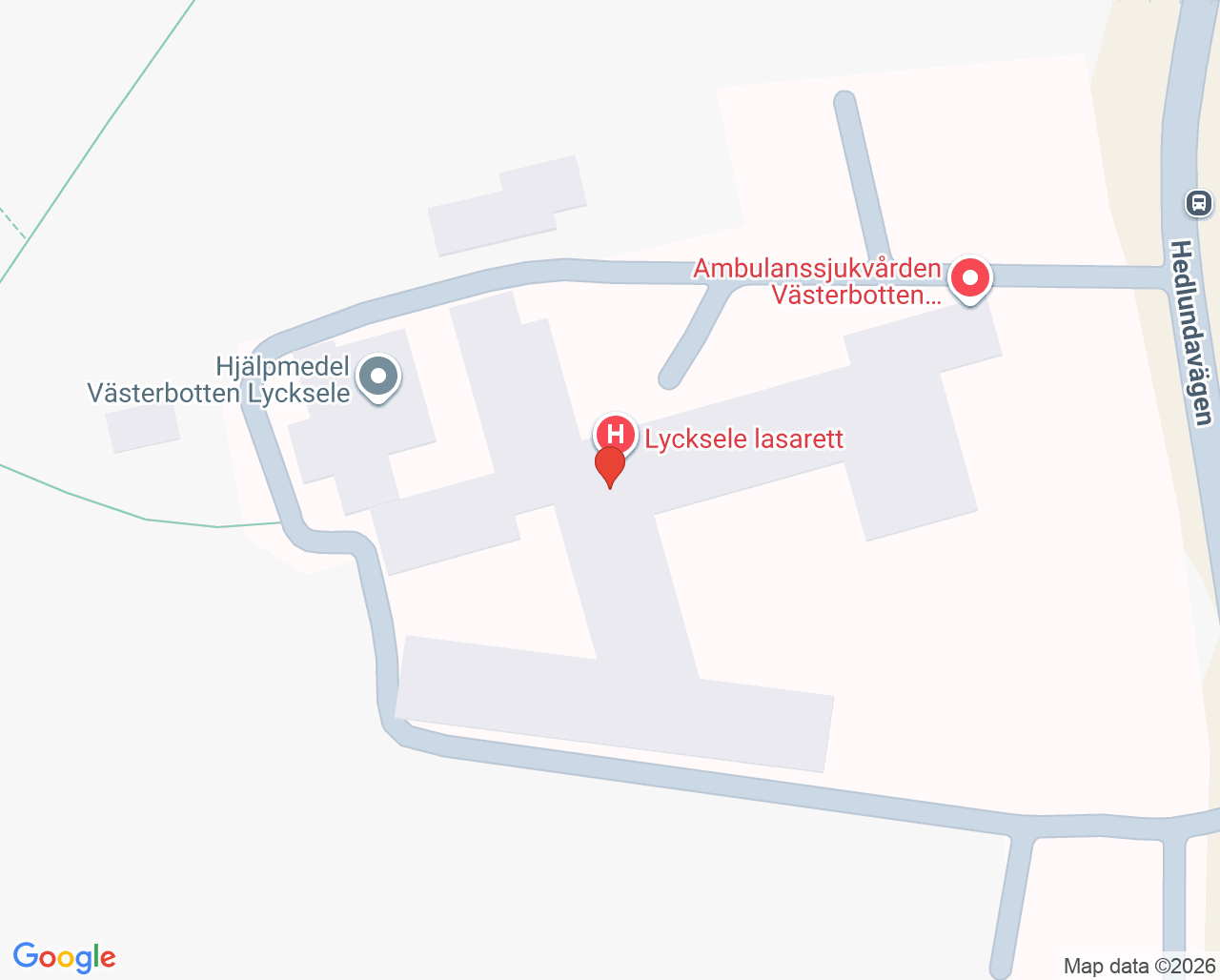 Karta till Tobakspreventiv mottagning Lycksele