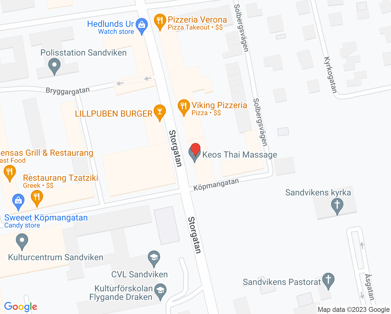 Karta till Gävleborgs Läns Afasiförening Sandviken
