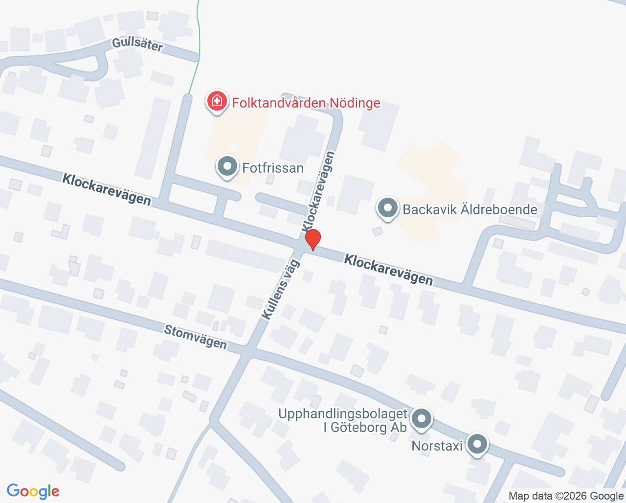 Karta till Folktandvården Nödinge, Nödinge