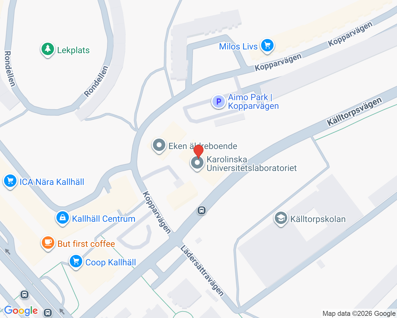 Karta till Vital Järfälla