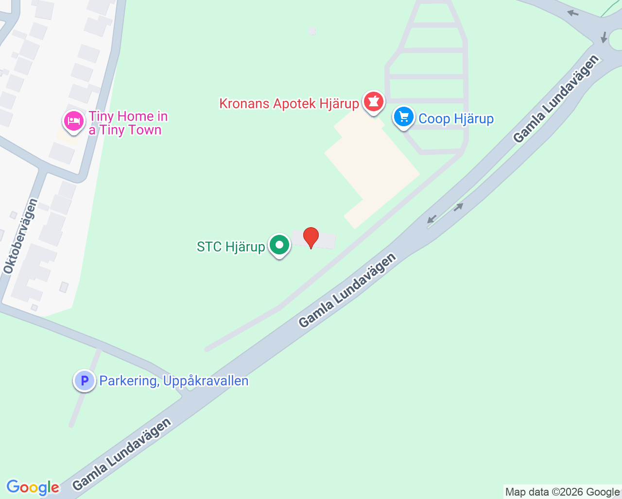 Karta till HMC Barnmorskemottagning i Hjärup
