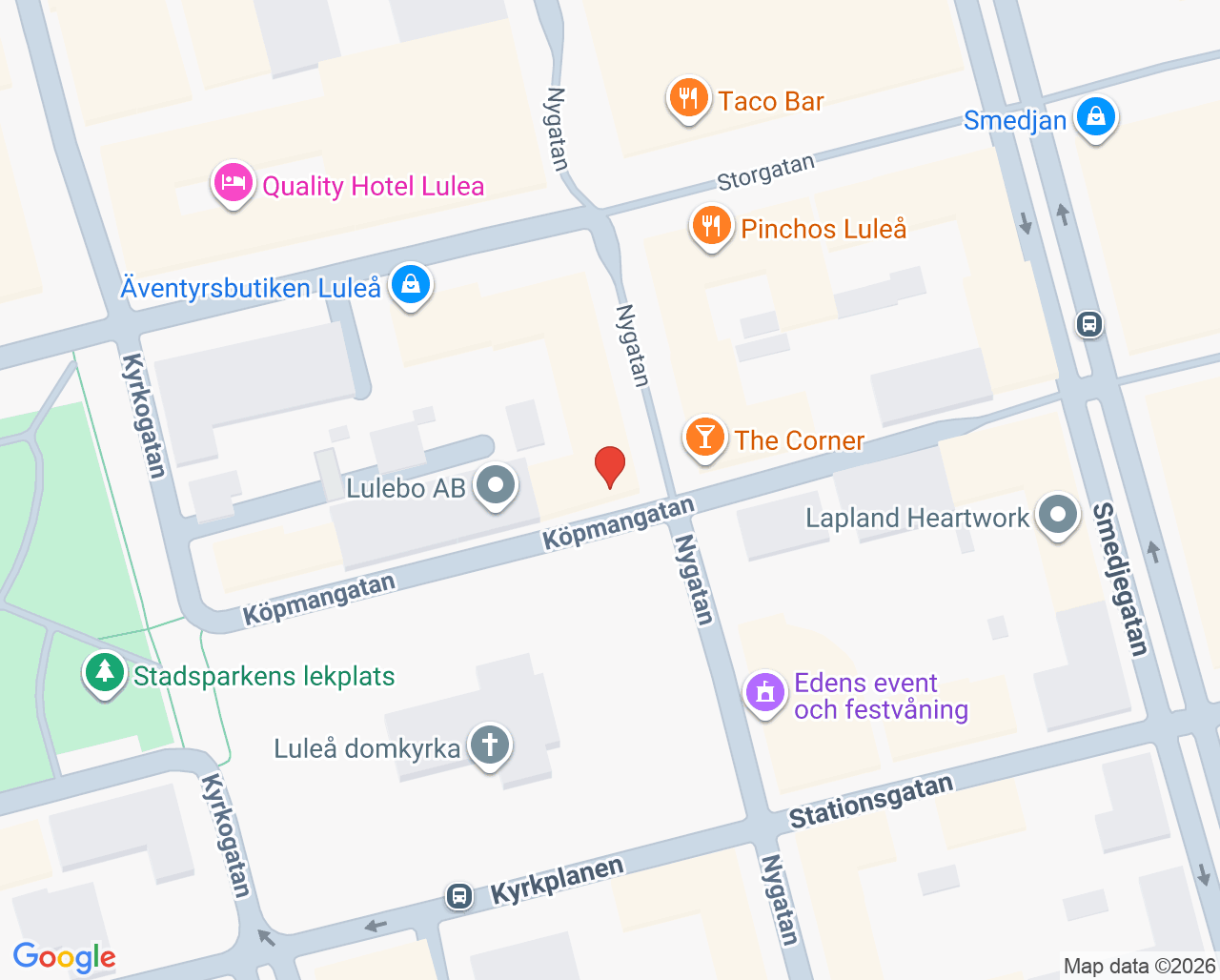 Karta till Elly Care Luleå