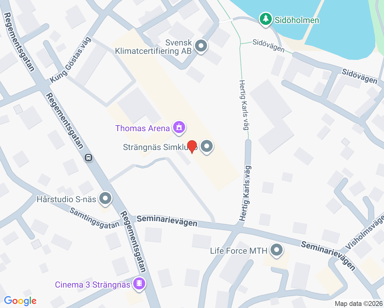 Karta till Kuratorsteamet Vårdcentralen Mälarlunden Strängnäs, Strängnäs