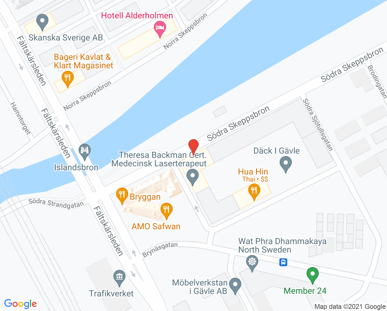 Karta till Limbra Gävle