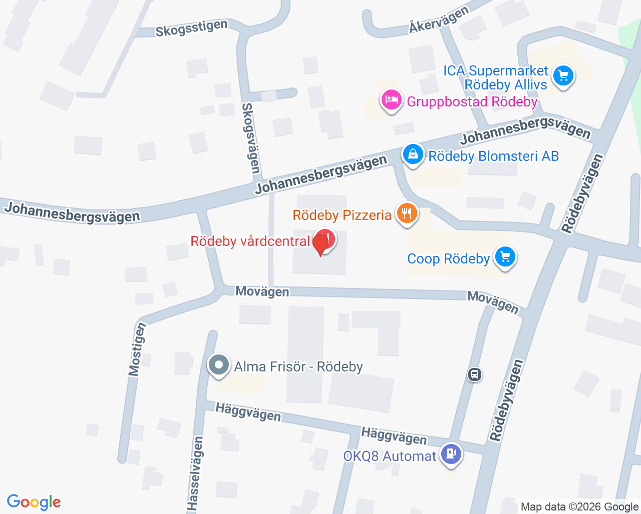 Karta till Folktandvården Rödeby