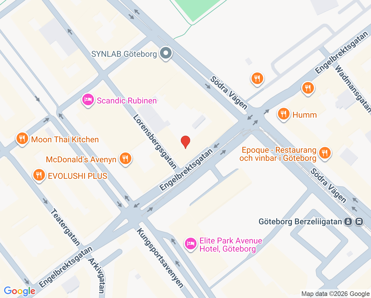 Karta till Tandhygienist Göteborg Frida Jensvang, Göteborg